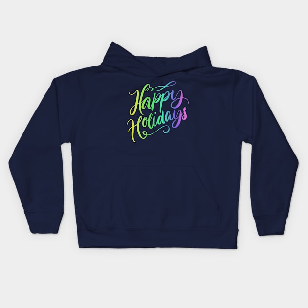 Holidays Greetings Kids Hoodie by PallKris